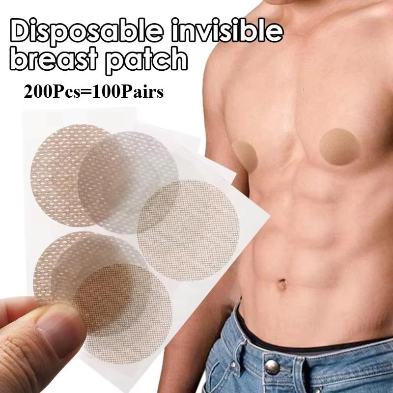Strapless Bra Adhesive - 200pcs Invisible Men Nipple Cover Waterproof